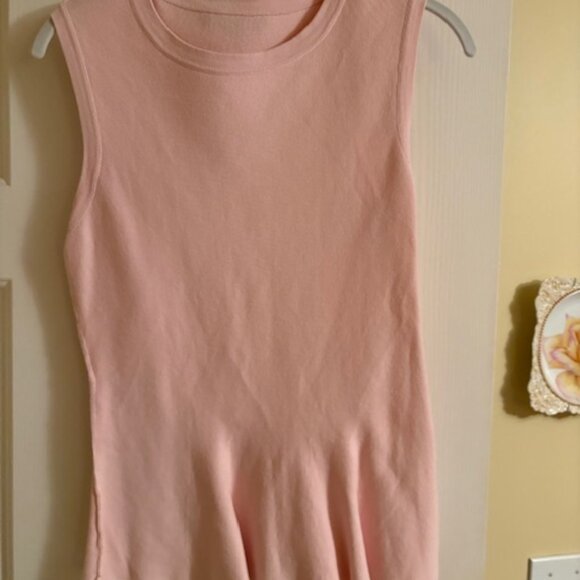 Ann Taylor pale pink sleeveless sweater M - Picture 1 of 3